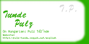 tunde pulz business card